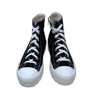 Sincerely Jules Vespa Women Sneakers Black Canvas Hi Top Chunky Shoes Size 9.5